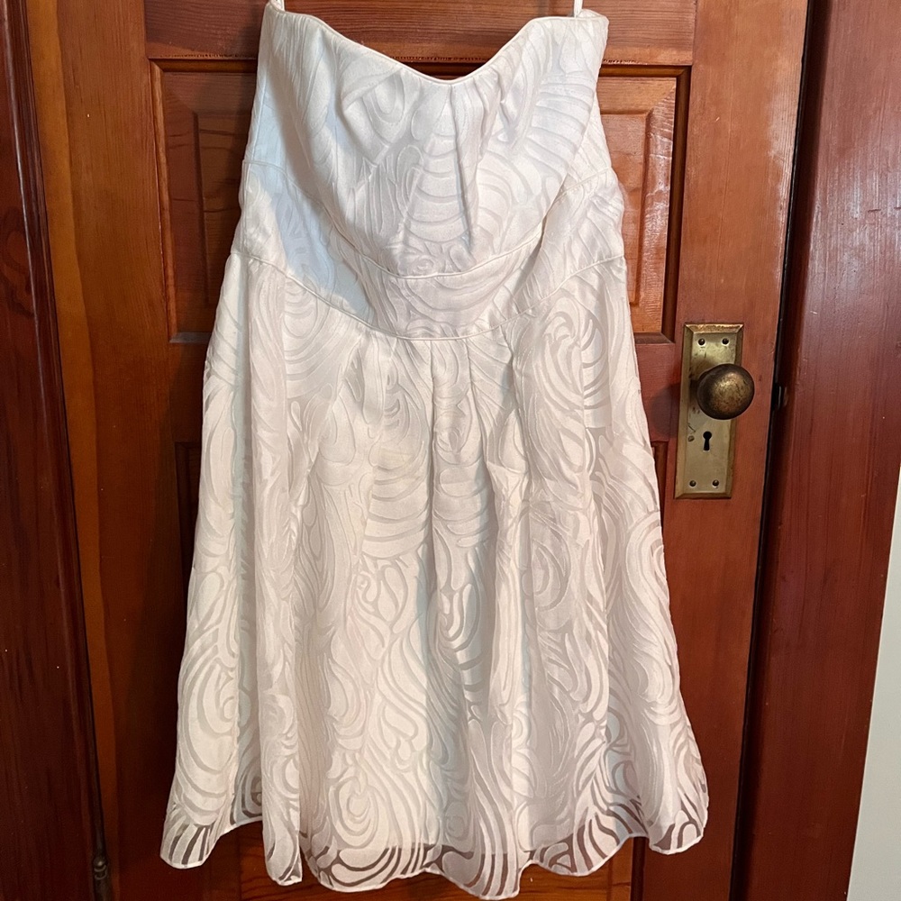White House Black Market strapless dress